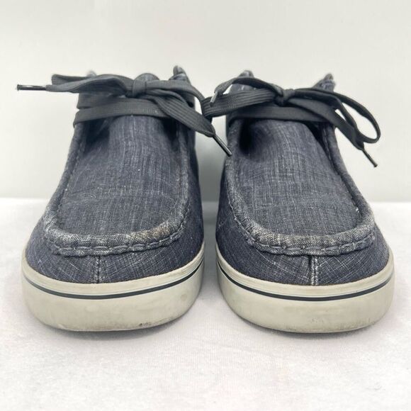 Lugz Men's Strider 2 Moc Toe Navy Blue Denim Canvas Chukka Sneaker Size 8 - Picture 3 of 10